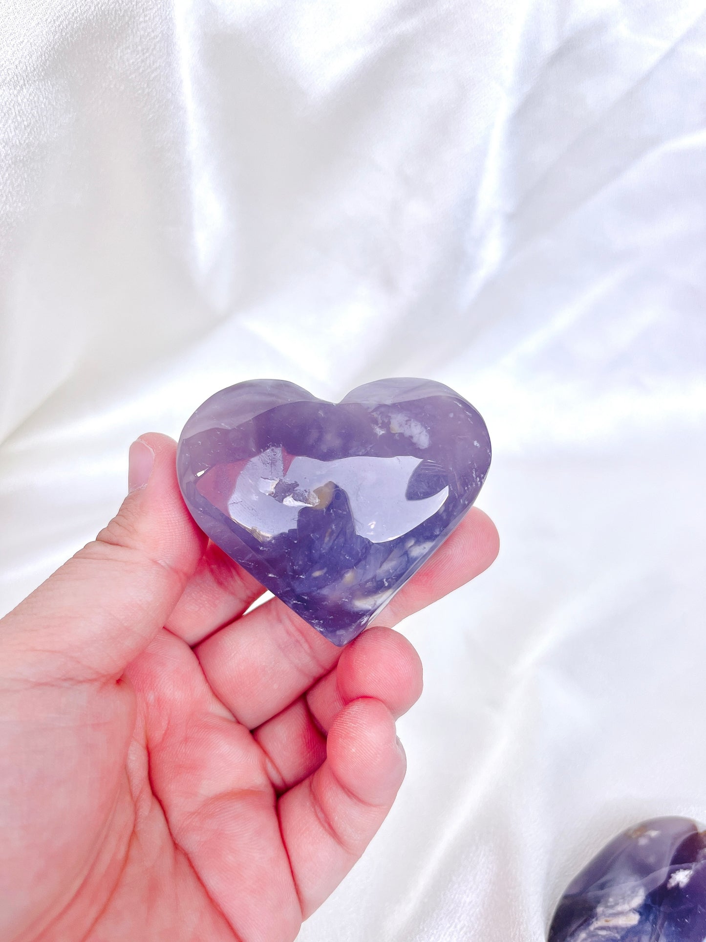 RARE Indonesian Purple Petrified Wood Heart