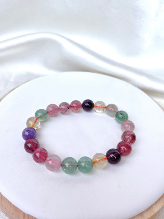 Mixed Crystal Bead Bracelet