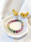 Rainbow Fluorite Bead Bracelet