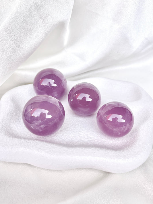 High Grade Star Purple Rose Quartz Sphere