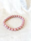 Pink Opal Bead Bracelet 02