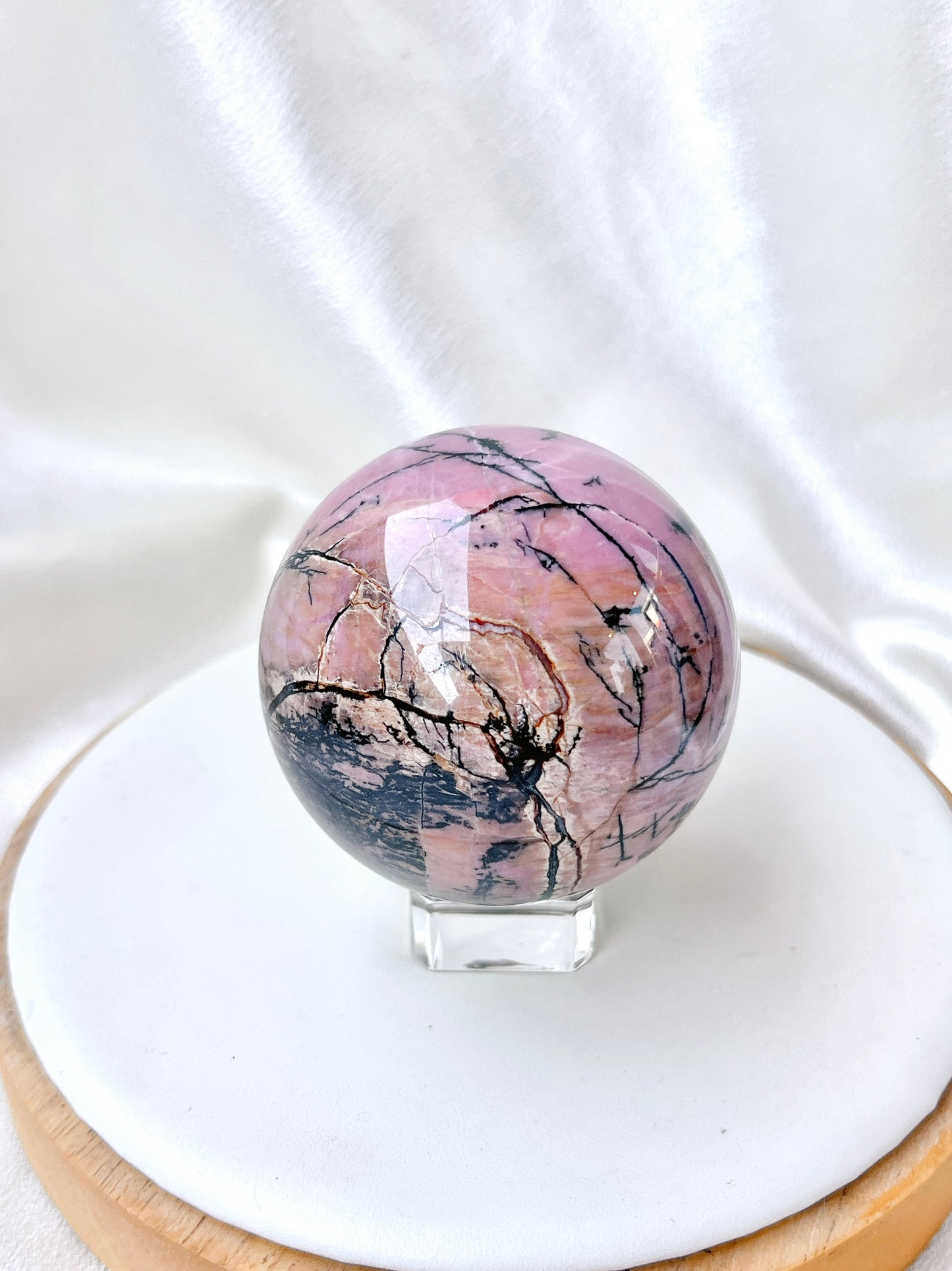 High Quality Rhodonite Sphere 03