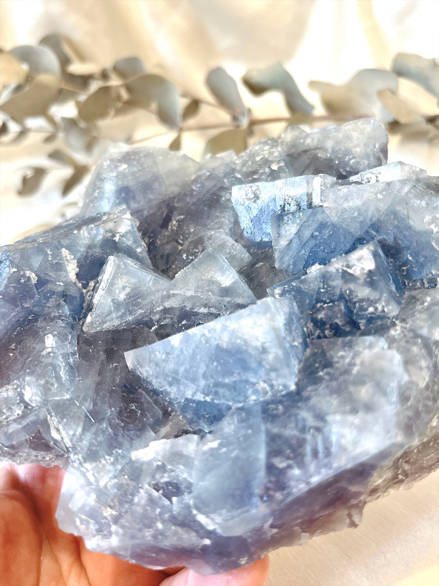 Aqua Phantom Cubic Fluorite Specimen (Large) 02