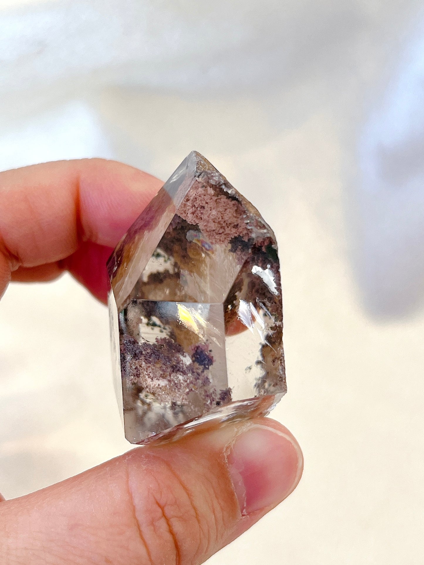Semi-Polished Garden Quartz Tower 08