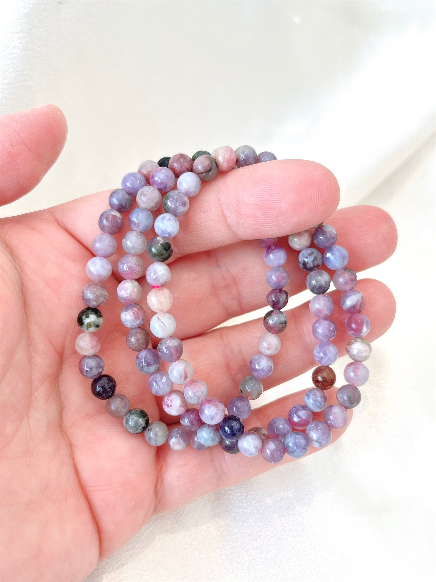 Mixed Colour Tourmaline Bead Bracelet