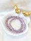 High Quality Amethyst & Smoky Quartz Bead Bracelet