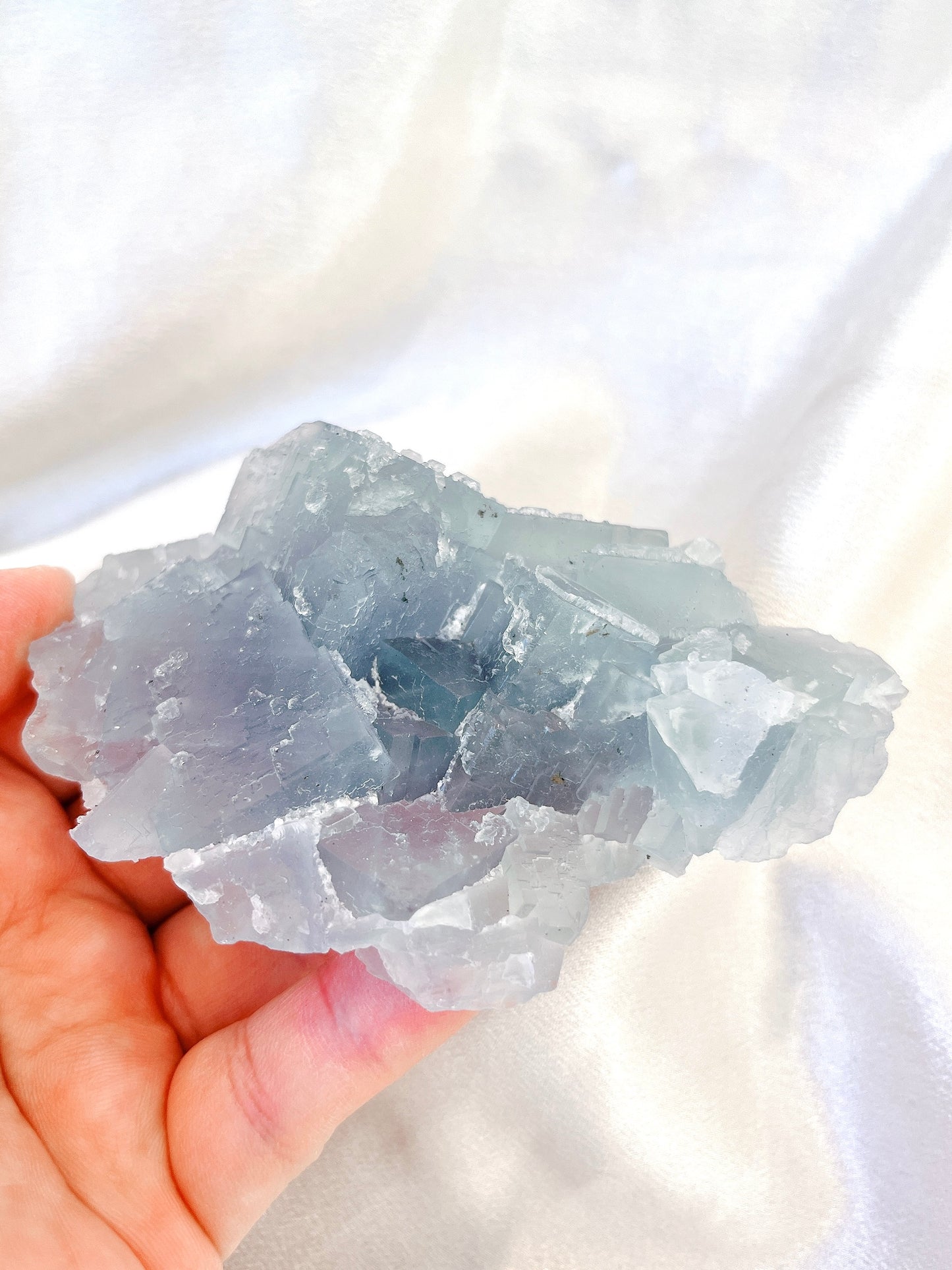 Blue/Green Cubic Fluorite Specimen 01