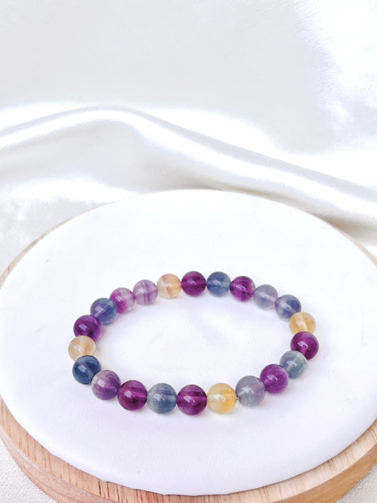 High Quality Fluorite Bead Bracelet 02