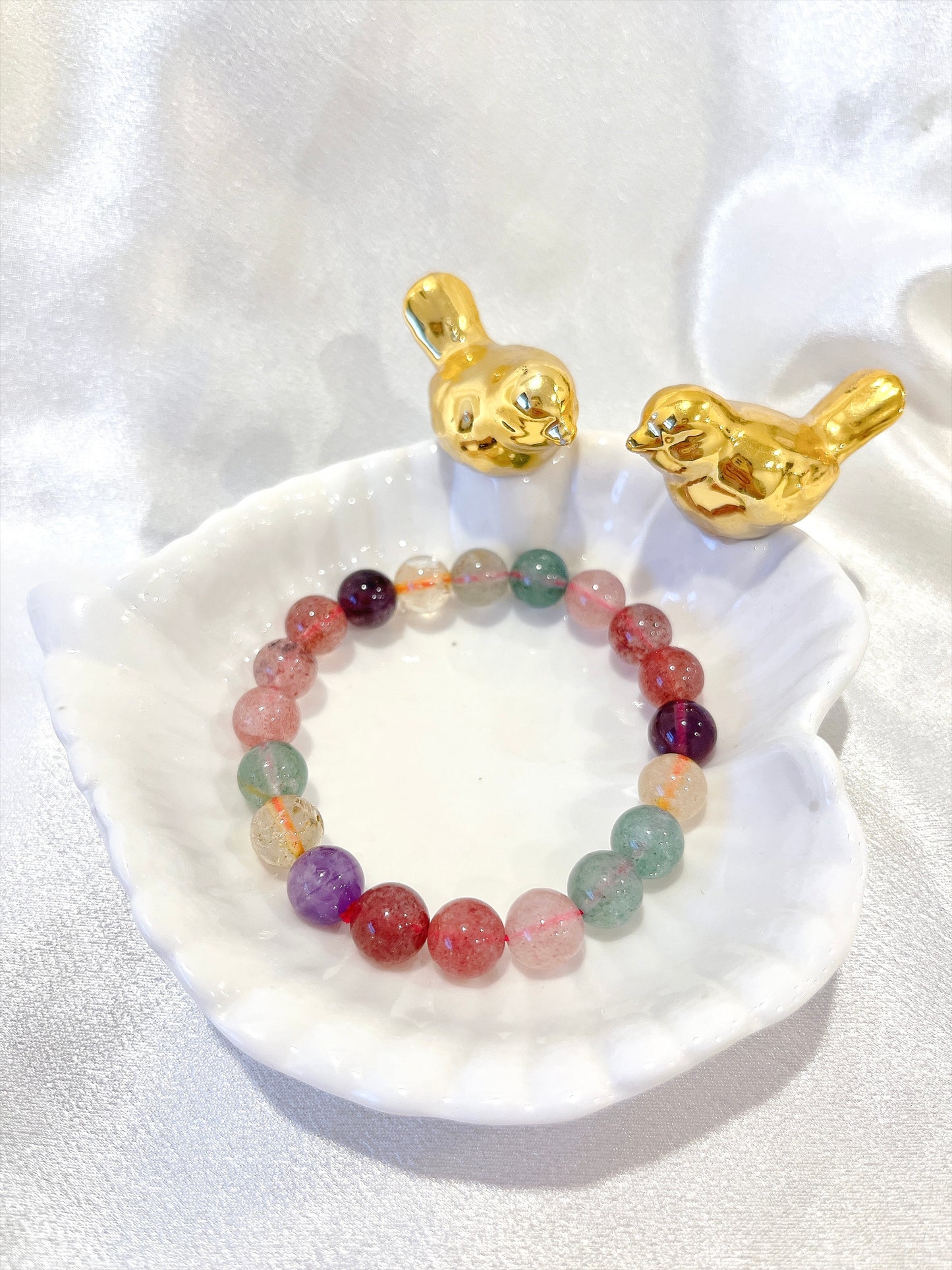 Mixed Crystal Bead Bracelet