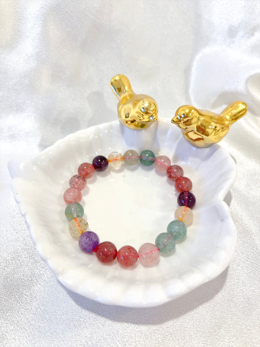 Mixed Crystal Bead Bracelet
