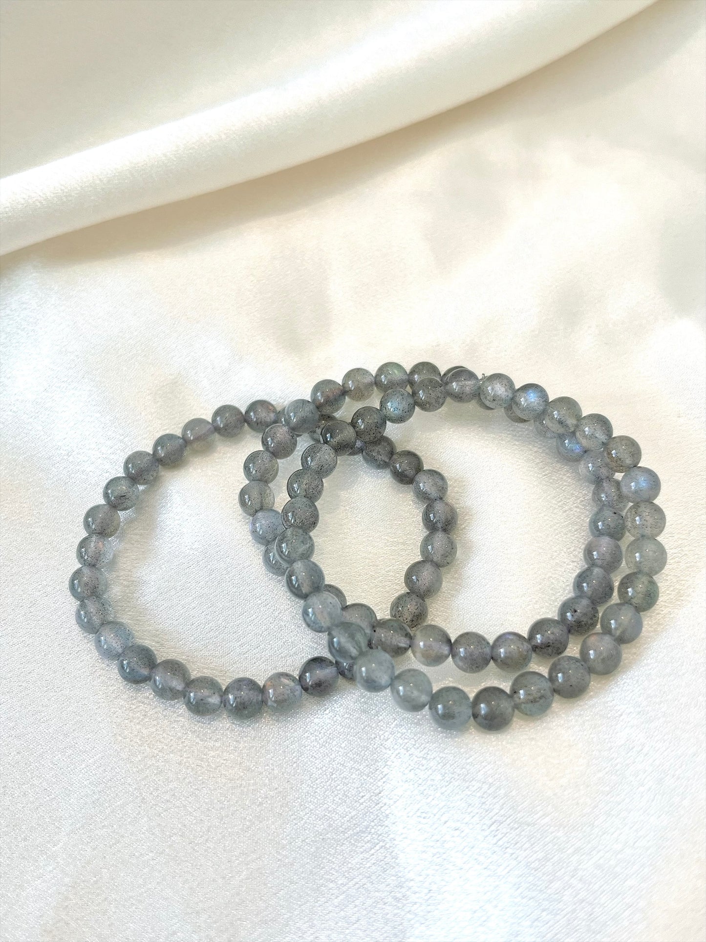 Colourful Flash Labradorite Bead Bracelet