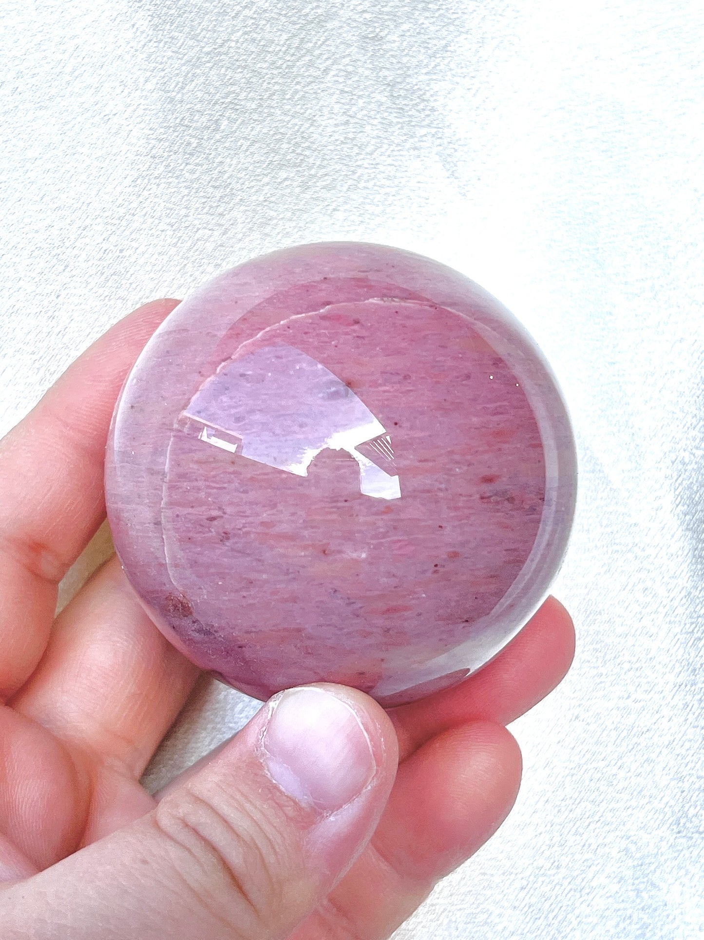 Pink Petrified Wood Sphere 03
