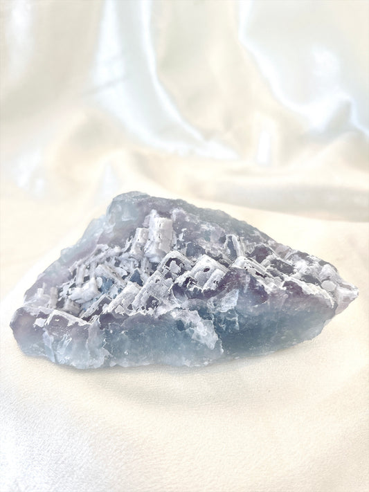 Purple & Aqua Fluorite Cubic Cluster 02