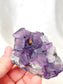 RARE Purple Cubic Fluorite Cluster 04