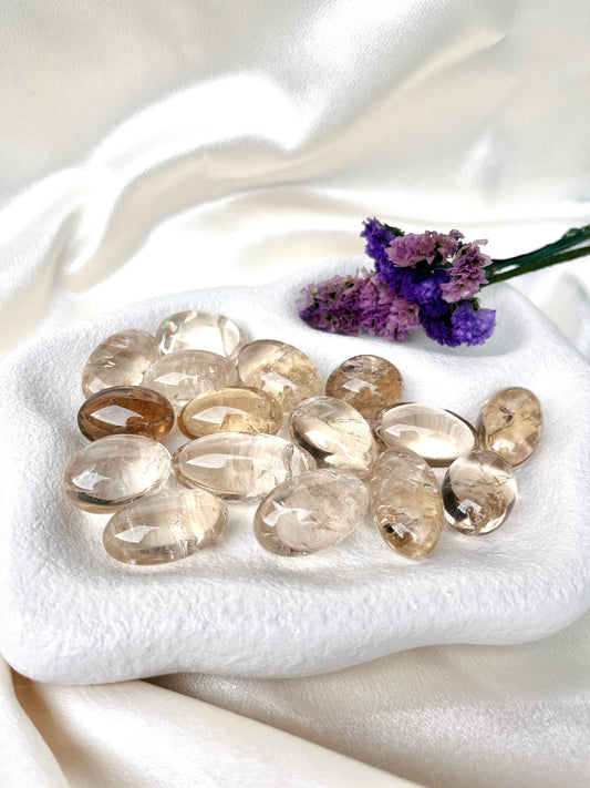 High Grade Citrine & Smoky Citrine Mixed Tumble Stone