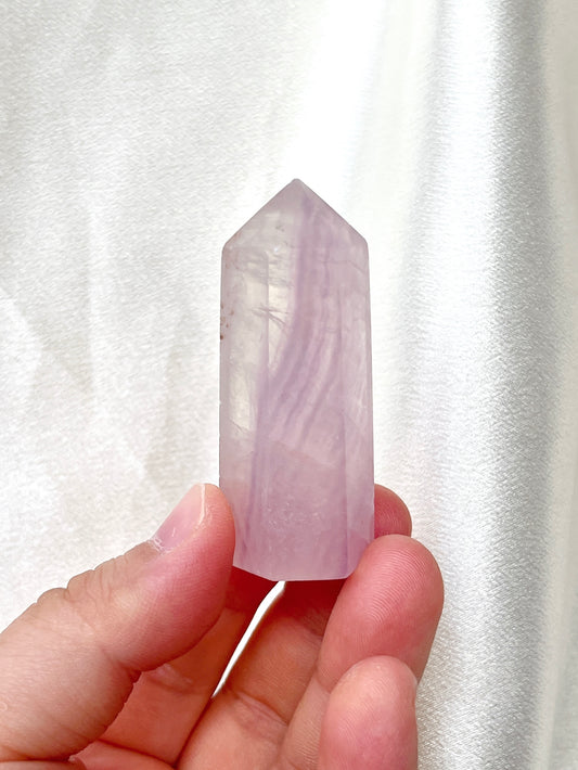 Pink Fluorite Point 01