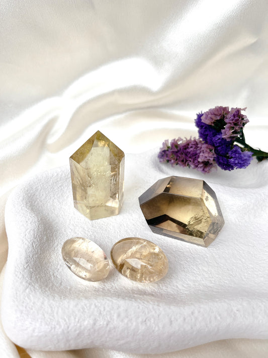 LIMITED High Grade Citrine & Smoky Citrine Set 02