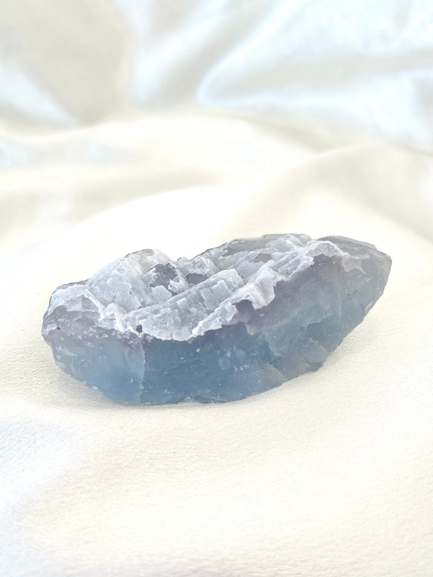 Purple & Aqua Fluorite Cubic Cluster 01