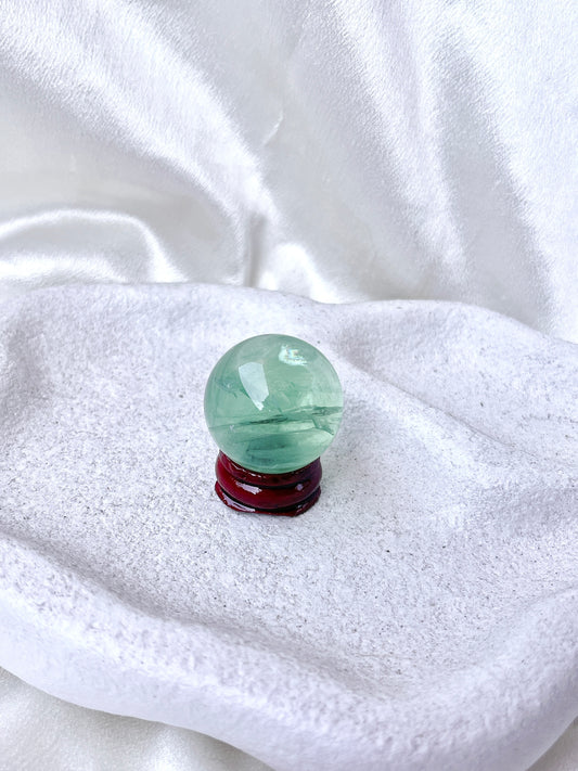 Flashy Green Fluorite Sphere- Mini