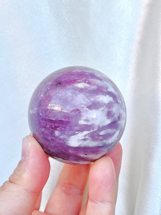 High Quality Pink Tourmaline Sphere