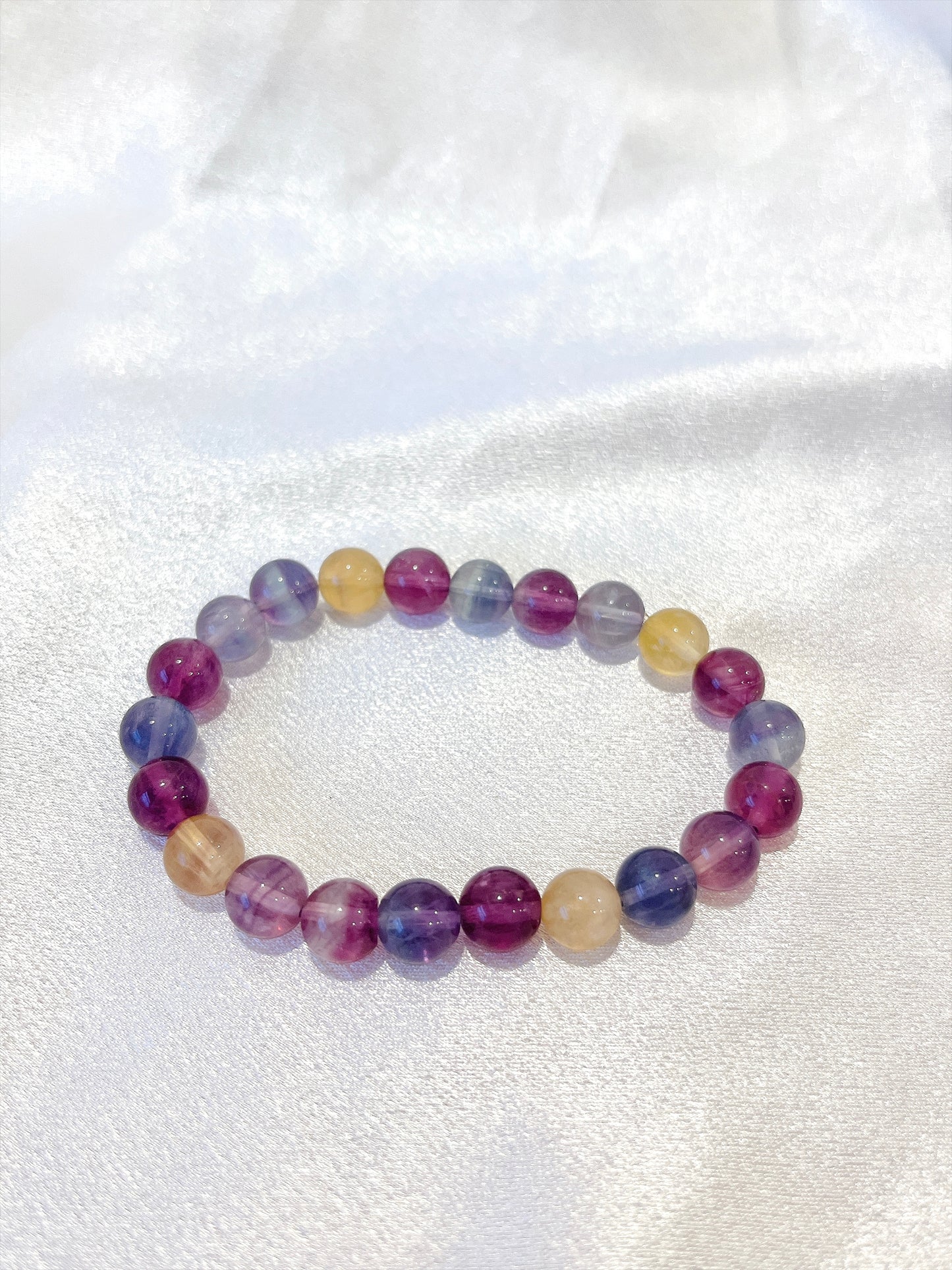 High Quality Fluorite Bead Bracelet 02