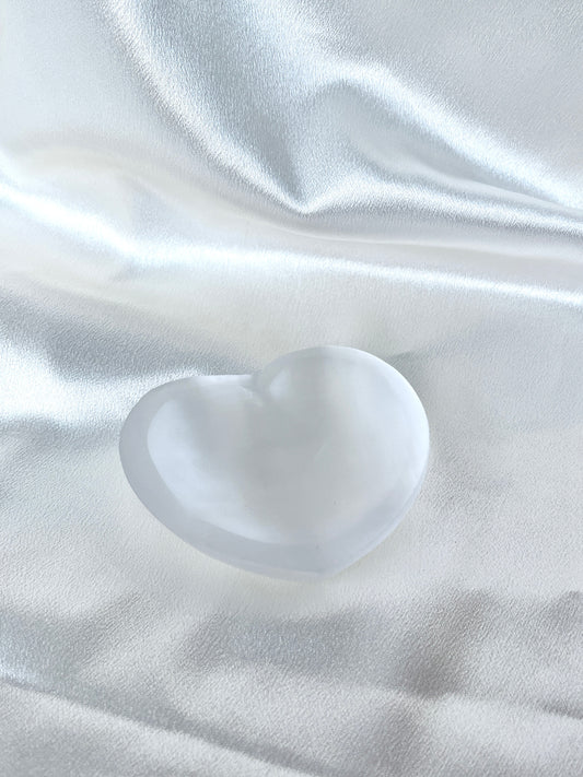 High Quality Selenite Heart Bowl 02