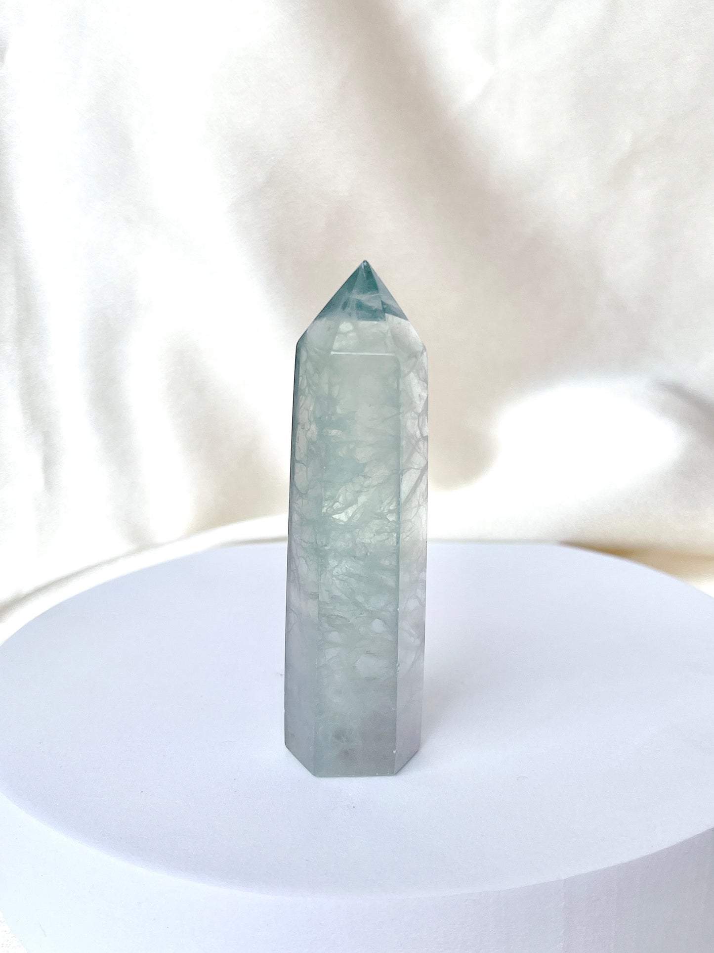 Green Fluorite Point