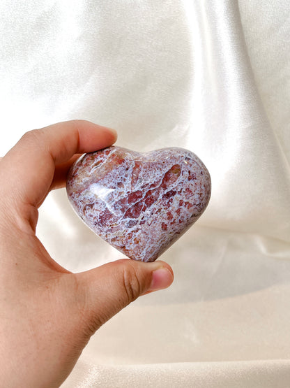 Ocean Jasper Heart Carvings- S
