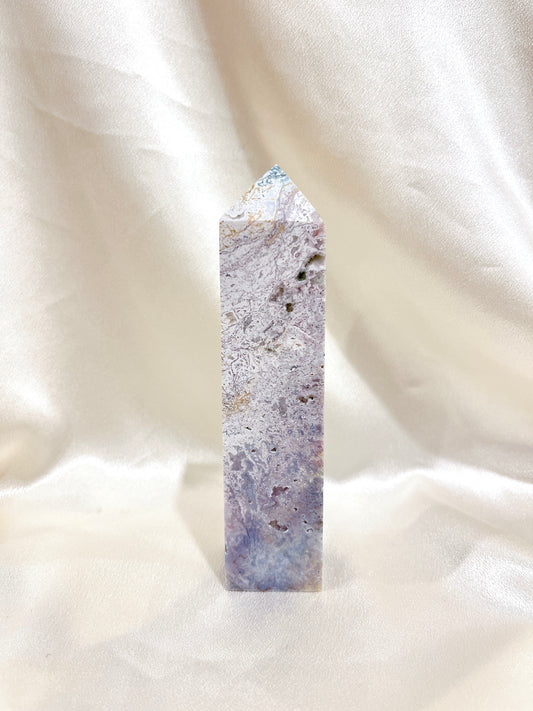 Rare Purple/Colourful Moss Agate Point
 3