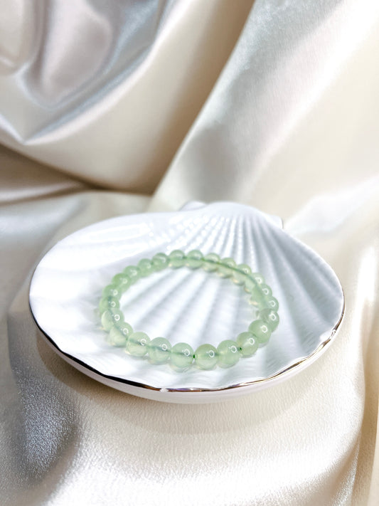 Prehnite Bead Bracelet