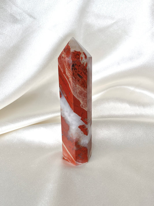 Natural Red Agate Tower
